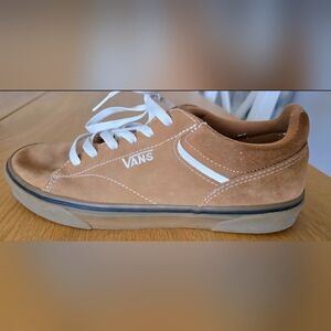 Vans Men's Tan Sneakers with White Details